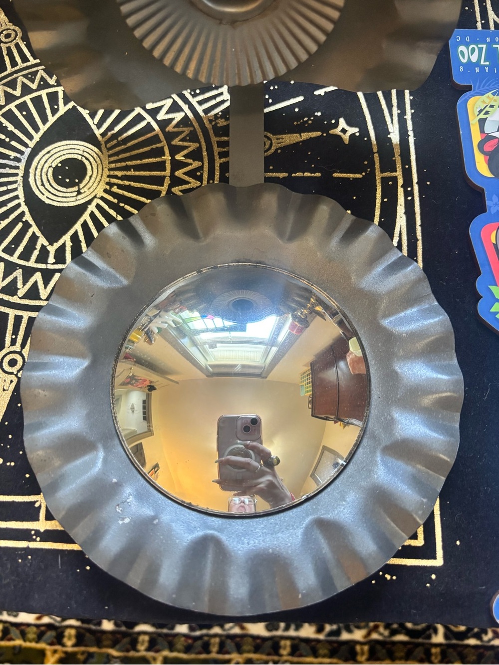 VINTAGE LENOX AMERICANA COLLECTION CANDLE MIRROR & WALL SCONCE! CREEPY! - Picture 7 of 13
